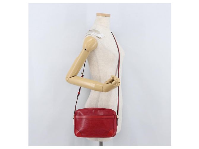 LOUIS VUITTON Bolsa de Ombro Epi Trocadero 23 Vermelha M52307 LV Auth LNZ524 Vermelho - vista 22