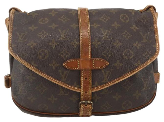 LOUIS VUITTON Borsa a Spalla Monogram Saumur 30 M42256 LV Auth bs33502 Monogramma - vista 2