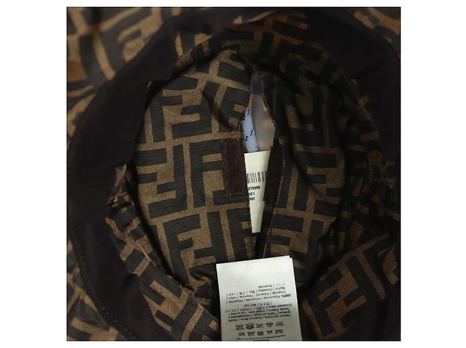 FENDI Zucca Canvas Bucket Hut FENDIxFRGMTxPOKEMON Schwarz Braun Auth 166953SM - Ansicht 11