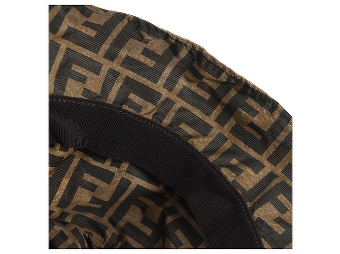 FENDI Zucca Canvas Bucket Hut FENDIxFRGMTxPOKEMON Schwarz Braun Auth 166953SM - Ansicht 9