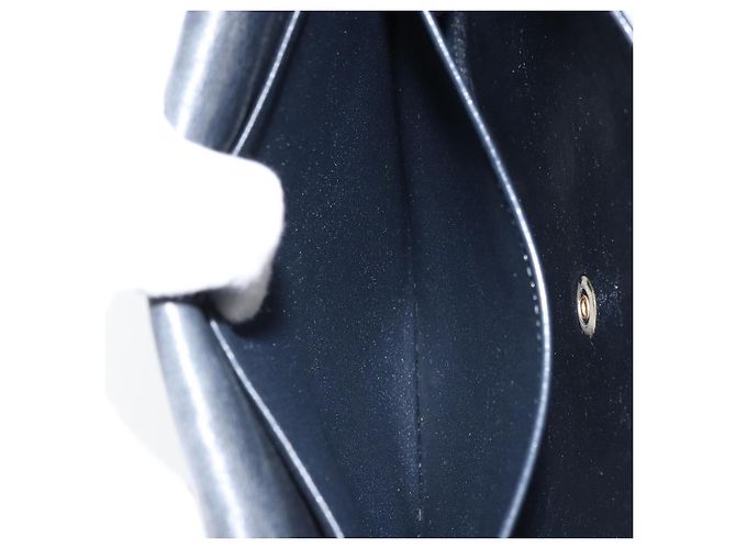 Borsa a Spalla in Tela Trotter Christian Dior Blu Navy Oro Auth gh1790 D'oro - vista 22