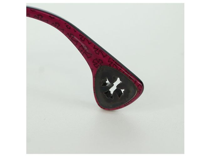 Chrome Hearts Glasses plastic Pink Black Auth 166985SM - view 12