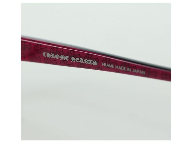 Chrome Hearts Glasses plastic Pink Black Auth 166985SM - view 14