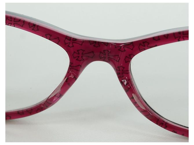 Chrome Hearts Glasses plastic Pink Black Auth 166985SM - view 17