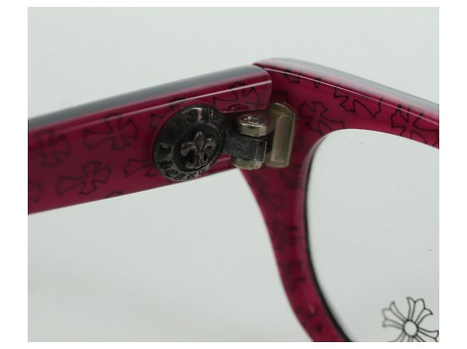 Chrome Hearts Glasses plastic Pink Black Auth 166985SM - view 19