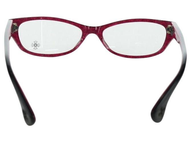 Chrome Hearts Glasses plastic Pink Black Auth 166985SM - view 3