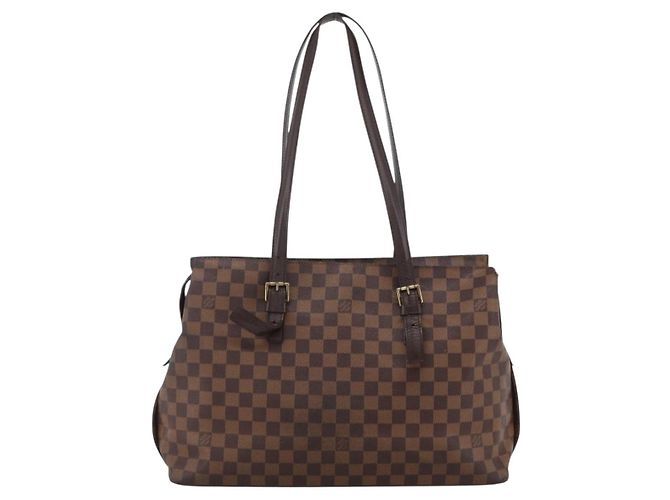 LOUIS VUITTON Borsa Tote Chelsea Damier Ebene N51119 Auth LV ka2815 - vista 3