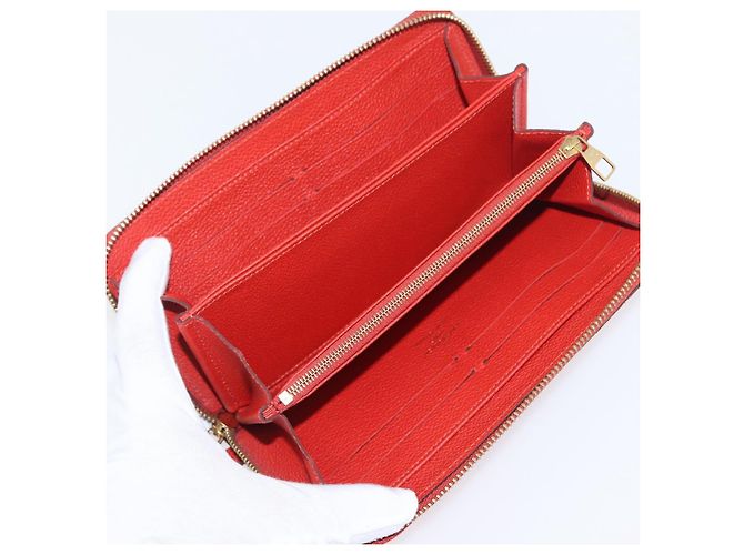 LOUIS VUITTON Zippy Lang Wallet Monogram Empreinte Orange M60775 LV Auth 173020V - Ansicht 13