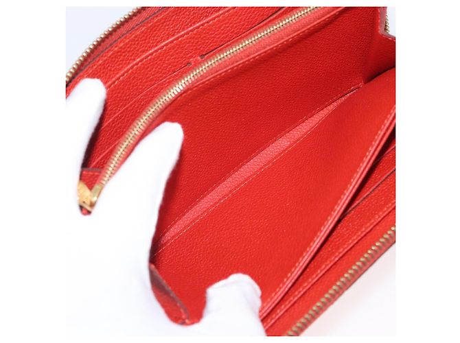 LOUIS VUITTON Zippy Lang Wallet Monogram Empreinte Orange M60775 LV Auth 173020V - Ansicht 17