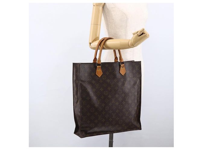 LOUIS VUITTON Bolsa Sac Plat Monogram M51140 LV Auth BA11074 Monograma - vista 19