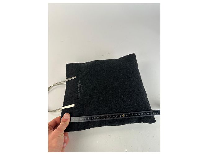 Vintage Courreges Wollhandtasche schwarz - Ansicht 11
