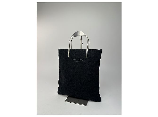 Vintage Courreges Wollhandtasche schwarz - Ansicht 13