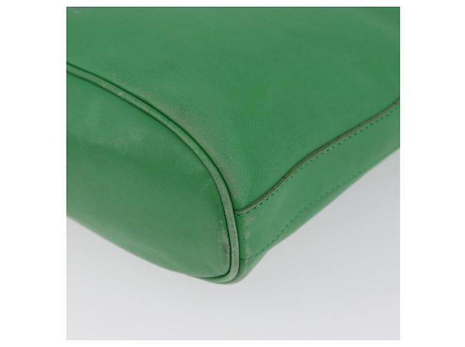 Céline Borsa a Spalla CELINE in Pelle Verde Oro Auth LNZ455A D'oro - vista 14