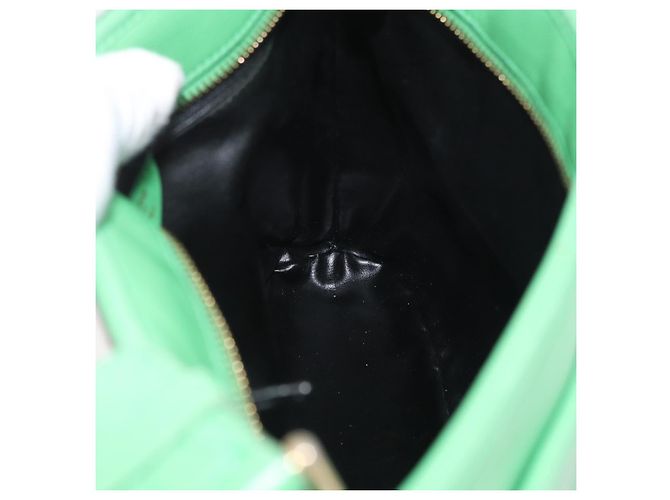 Céline Borsa a Spalla CELINE in Pelle Verde Oro Auth LNZ455A D'oro - vista 19