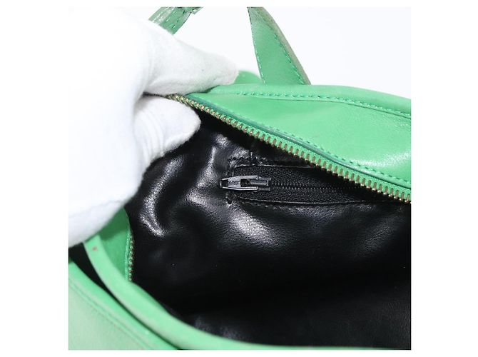 Céline Borsa a Spalla CELINE in Pelle Verde Oro Auth LNZ455A D'oro - vista 22