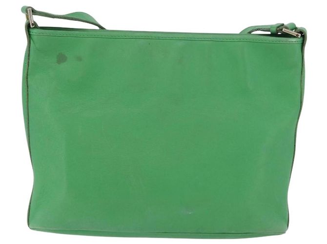 Céline Borsa a Spalla CELINE in Pelle Verde Oro Auth LNZ455A D'oro - vista 3