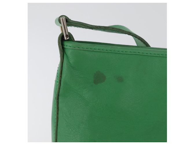 Céline Borsa a Spalla CELINE in Pelle Verde Oro Auth LNZ455A D'oro - vista 4