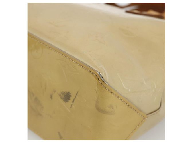 LOUIS VUITTON Borsa a Mano Monogram Vernis Reade PM Beige M91334 LV Auth LNZ388 - vista 10
