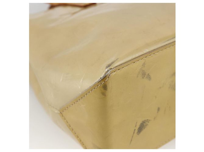 LOUIS VUITTON Borsa a Mano Monogram Vernis Reade PM Beige M91334 LV Auth LNZ388 - vista 13