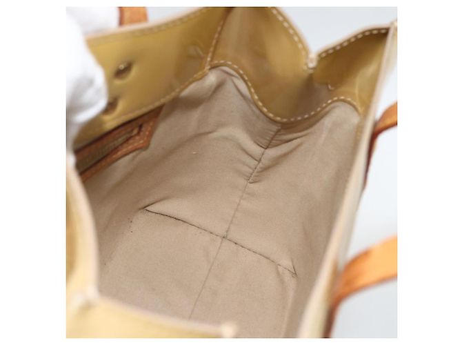 LOUIS VUITTON Borsa a Mano Monogram Vernis Reade PM Beige M91334 LV Auth LNZ388 - vista 16