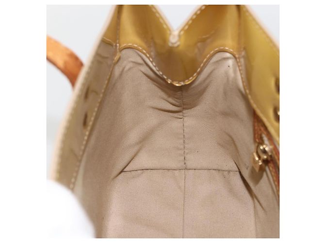 LOUIS VUITTON Borsa a Mano Monogram Vernis Reade PM Beige M91334 LV Auth LNZ388 - vista 17