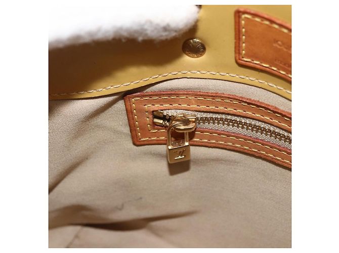 LOUIS VUITTON Borsa a Mano Monogram Vernis Reade PM Beige M91334 LV Auth LNZ388 - vista 18
