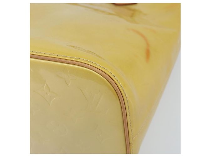 LOUIS VUITTON Borsa a Mano Monogram Vernis Houston Beige M91004 LV Auth ka2805 - vista 10