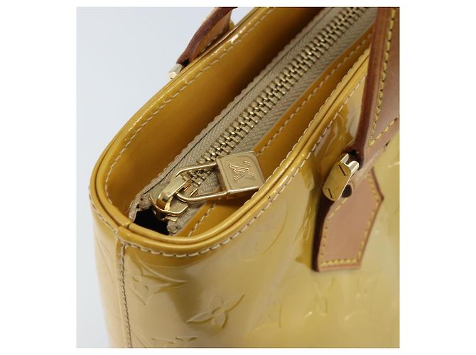 LOUIS VUITTON Borsa a Mano Monogram Vernis Houston Beige M91004 LV Auth ka2805 - vista 16