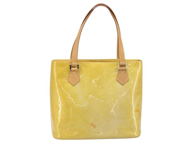 LOUIS VUITTON Borsa a Mano Monogram Vernis Houston Beige M91004 LV Auth ka2805 - vista 2