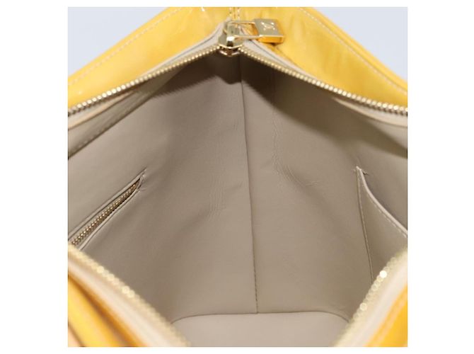LOUIS VUITTON Borsa a Mano Monogram Vernis Houston Beige M91004 LV Auth ka2805 - vista 20
