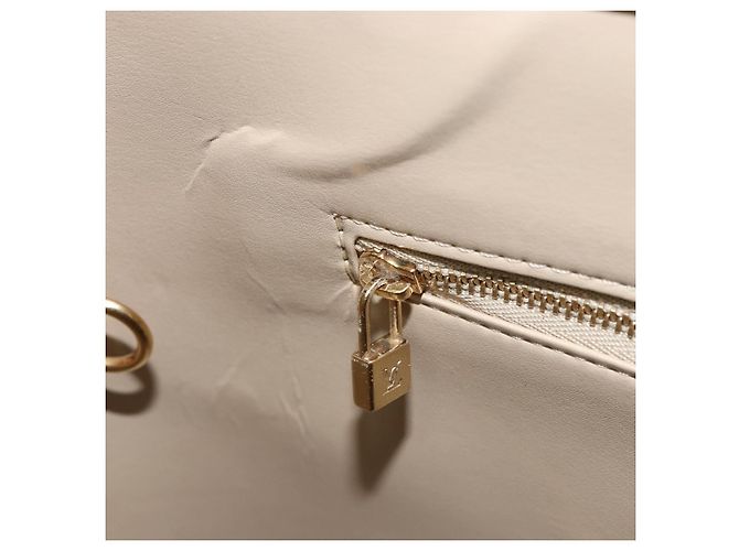 LOUIS VUITTON Borsa a Mano Monogram Vernis Houston Beige M91004 LV Auth ka2805 - vista 22