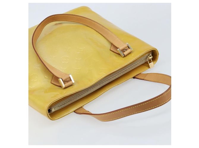LOUIS VUITTON Borsa a Mano Monogram Vernis Houston Beige M91004 LV Auth ka2805 - vista 6