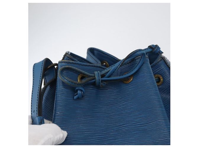 Noe LOUIS VUITTON Bolso de Hombro Petit Noé Epi Azul M44105 LV Auth 165858 - vista 16