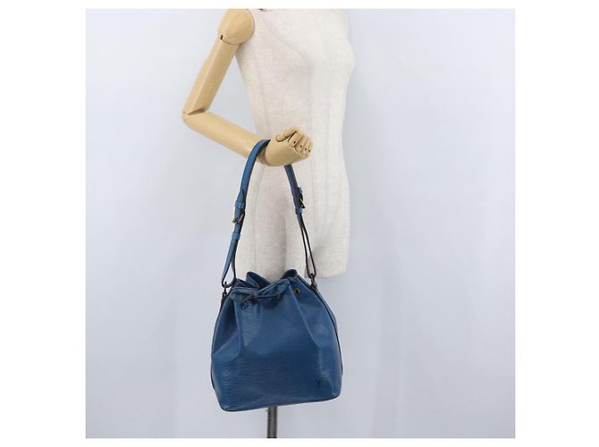 Noe LOUIS VUITTON Bolso de Hombro Petit Noé Epi Azul M44105 LV Auth 165858 - vista 24
