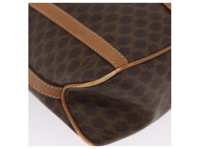 Céline Borsa a spalla in tela Macadam CELINE in pelle PVC marrone oro Auth LNZ210 D'oro - vista 10