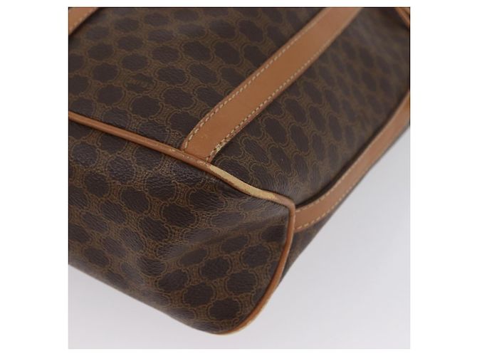 Céline Borsa a spalla in tela Macadam CELINE in pelle PVC marrone oro Auth LNZ210 D'oro - vista 11