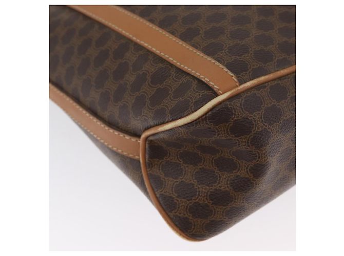 Céline Borsa a spalla in tela Macadam CELINE in pelle PVC marrone oro Auth LNZ210 D'oro - vista 12