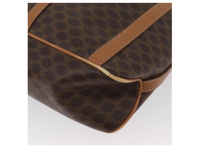 Céline Borsa a spalla in tela Macadam CELINE in pelle PVC marrone oro Auth LNZ210 D'oro - vista 13