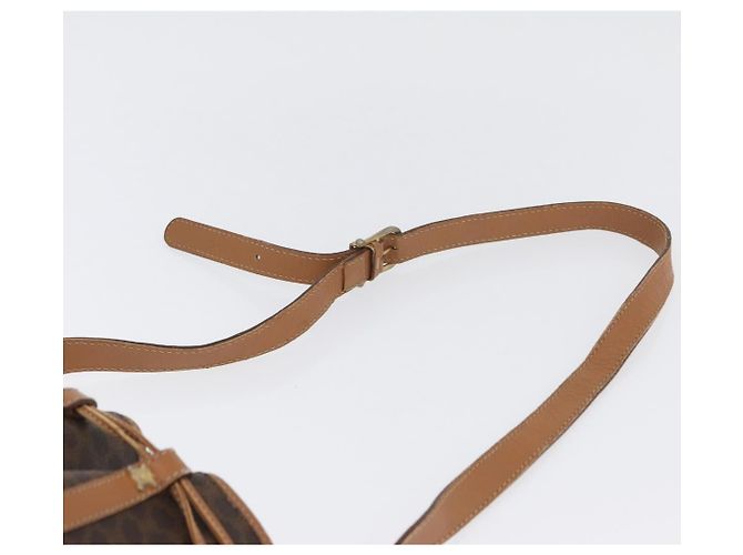 Céline Borsa a spalla in tela Macadam CELINE in pelle PVC marrone oro Auth LNZ210 D'oro - vista 8