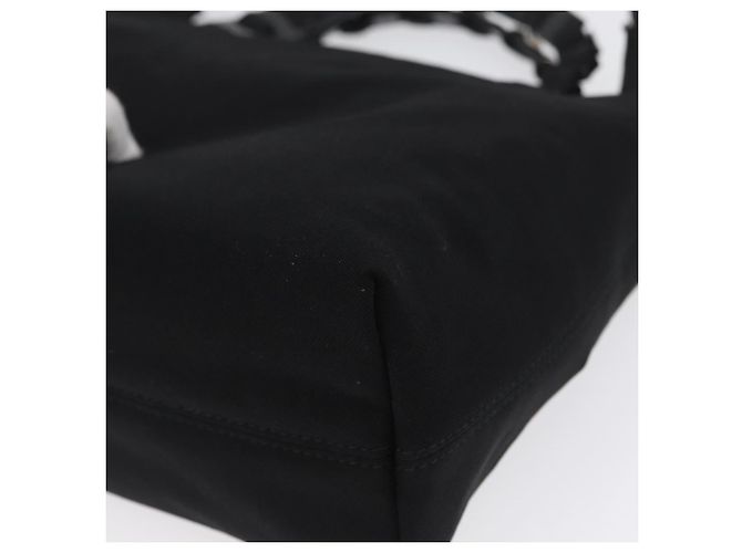 Borsa a mano Salvatore Ferragamo in tela 2 in 1 nera Auth bs33146 Nero - vista 15