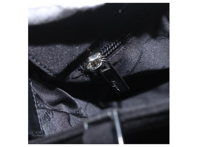 Borsa a mano Salvatore Ferragamo in tela 2 in 1 nera Auth bs33146 Nero - vista 21