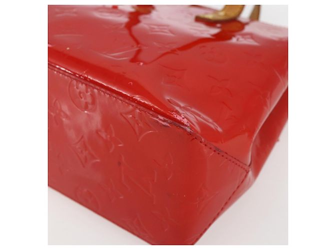 LOUIS VUITTON Monogram Vernis Reade PM Borsa a Mano Rossa M91088 LV Auth gh1831 Rosso - vista 10