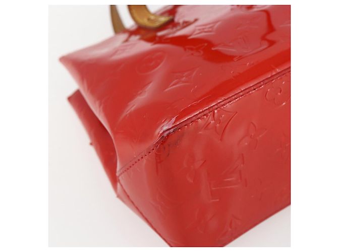 LOUIS VUITTON Monogram Vernis Reade PM Borsa a Mano Rossa M91088 LV Auth gh1831 Rosso - vista 11
