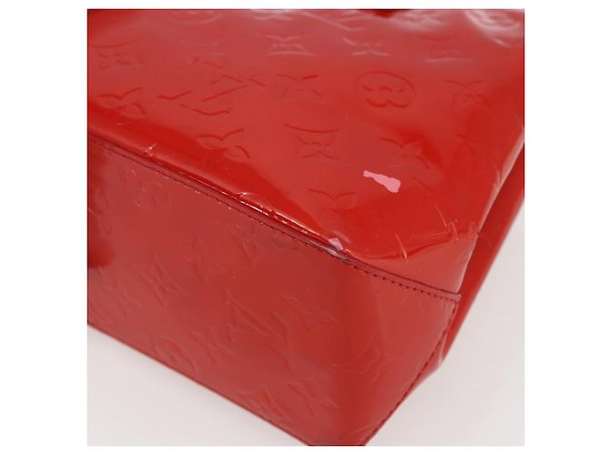 LOUIS VUITTON Monogram Vernis Reade PM Borsa a Mano Rossa M91088 LV Auth gh1831 Rosso - vista 12