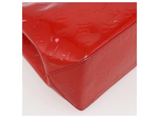 LOUIS VUITTON Monogram Vernis Reade PM Borsa a Mano Rossa M91088 LV Auth gh1831 Rosso - vista 13