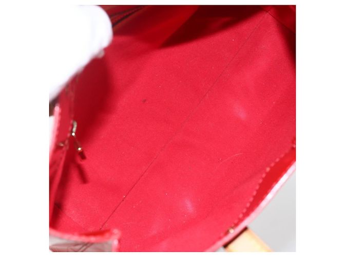 LOUIS VUITTON Monogram Vernis Reade PM Borsa a Mano Rossa M91088 LV Auth gh1831 Rosso - vista 15