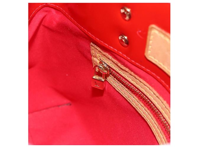 LOUIS VUITTON Monogram Vernis Reade PM Borsa a Mano Rossa M91088 LV Auth gh1831 Rosso - vista 18