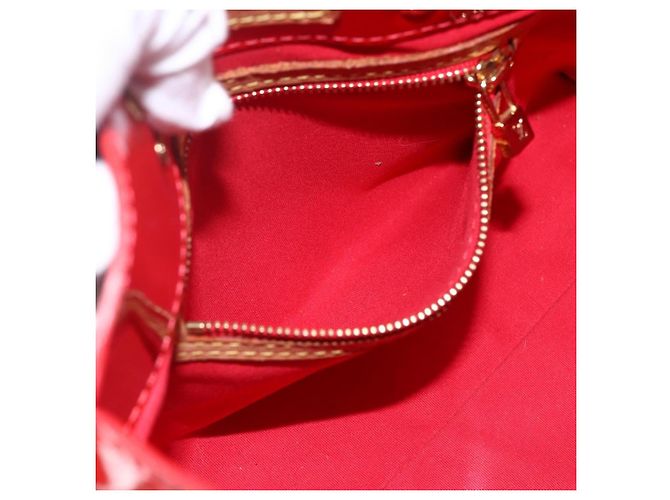 LOUIS VUITTON Monogram Vernis Reade PM Borsa a Mano Rossa M91088 LV Auth gh1831 Rosso - vista 19