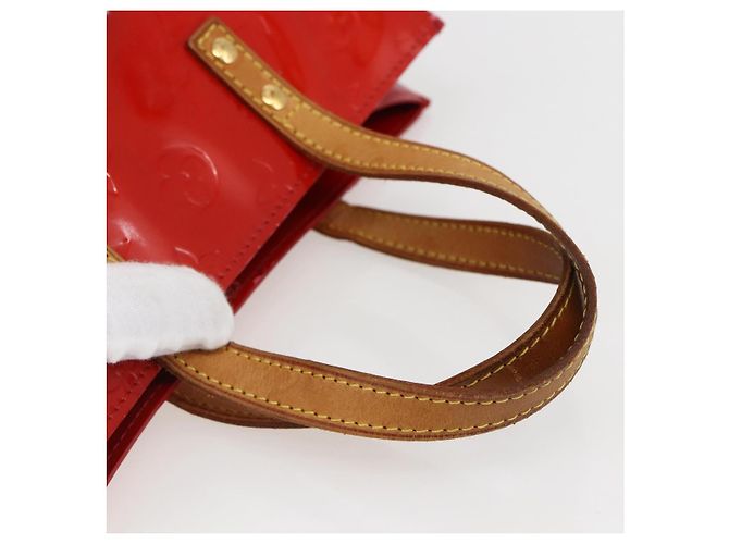 LOUIS VUITTON Monogram Vernis Reade PM Borsa a Mano Rossa M91088 LV Auth gh1831 Rosso - vista 7
