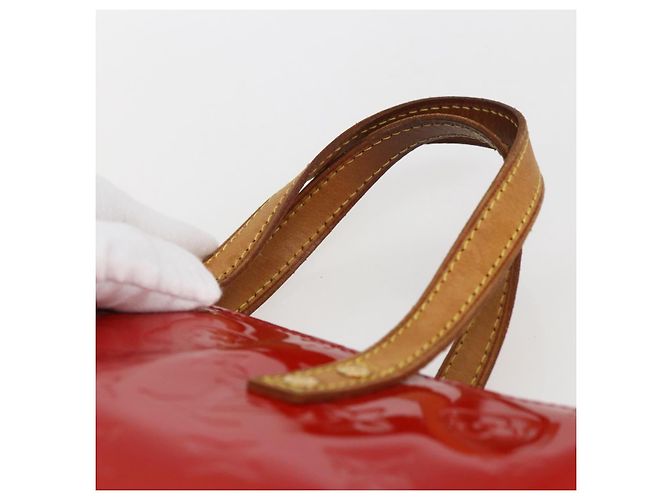 LOUIS VUITTON Monogram Vernis Reade PM Borsa a Mano Rossa M91088 LV Auth gh1831 Rosso - vista 8